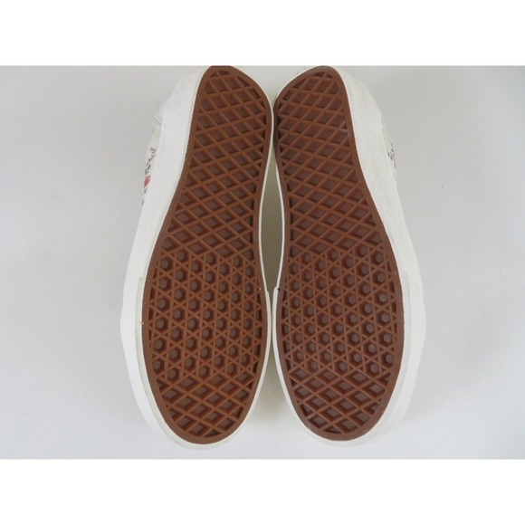 Vans Old Skool Womens 5 Shoes Floral Sk8 Low Sneaker Canvas Casual Beige - Picture 8 of 9